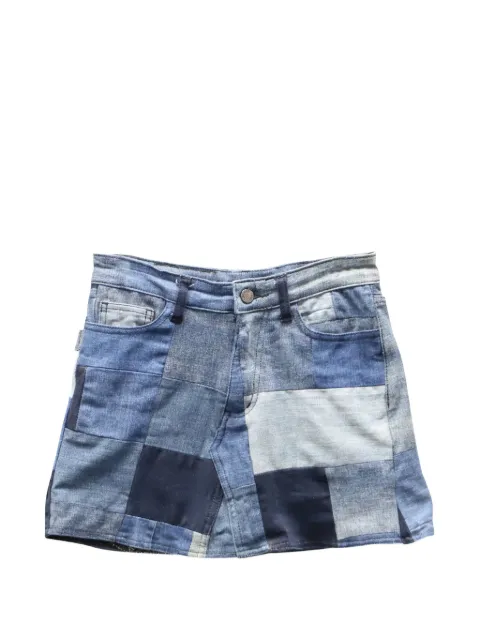 Zadig&Voltaire patchwork denim mini skirt Blue NAPPUGBCL195371W