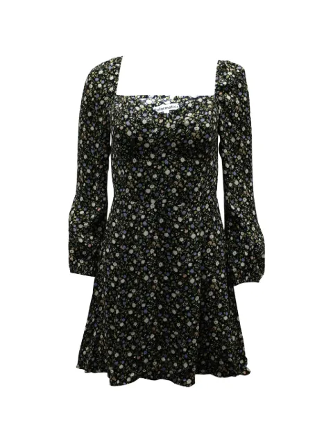 Reformation square-neck mini dress Black NAPPUGBCL211637W
