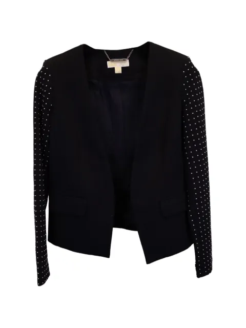Michael Kors Vintage studded-sleeve jacket Black NAPPUUSCL367909W