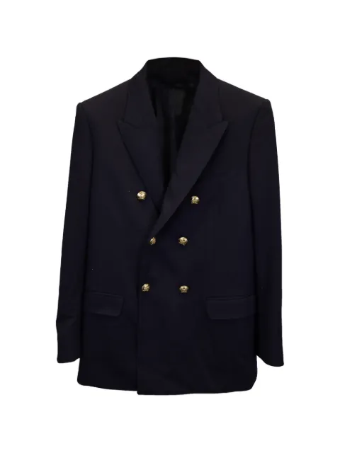 Celine Pre-Owned double-breasted buttoned blazer Blue NAPPUUSCL367220W