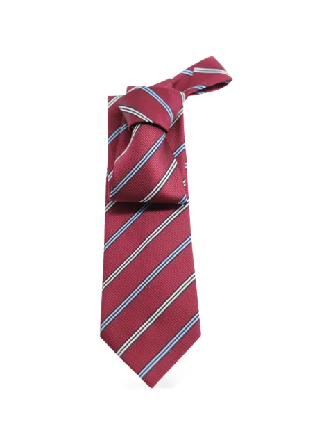 Ermenegildo Zegna Vintage striped silk tie Red MRPPUGBAC175824M