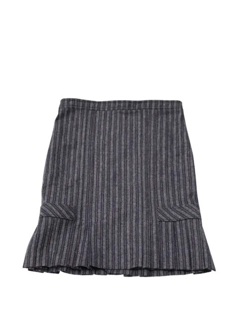 Max Mara ruffled-hem skirt Blue NAPPUGBCL128959W