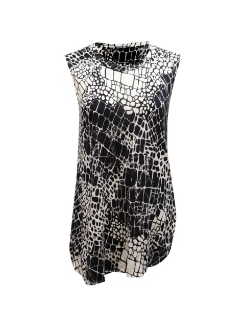 Vince croc-print sleeveless top White NAPPUGBCL159708W