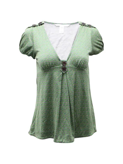 Diane Von Furstenberg Vintage dot-print blouse Green NAPPUGBCL129172W