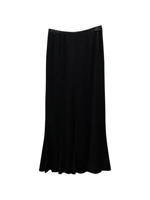Valentino Garavani Pre-Owned wide-leg satin trousers Black NAPPUGBCL208392W