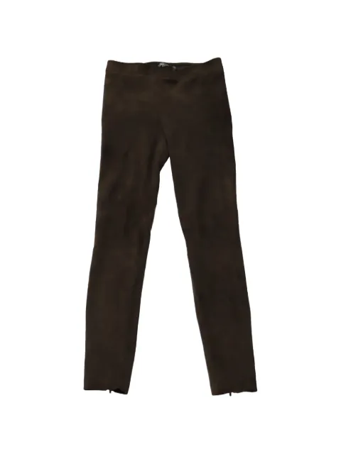Vince Vince zip-detail trousers Brown NAPPUGBCL142707W