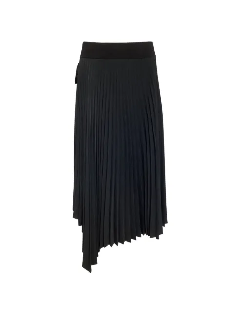 JOSEPH Ade pleated asymmetric midi skirt Black NAPPUUSCL452838W