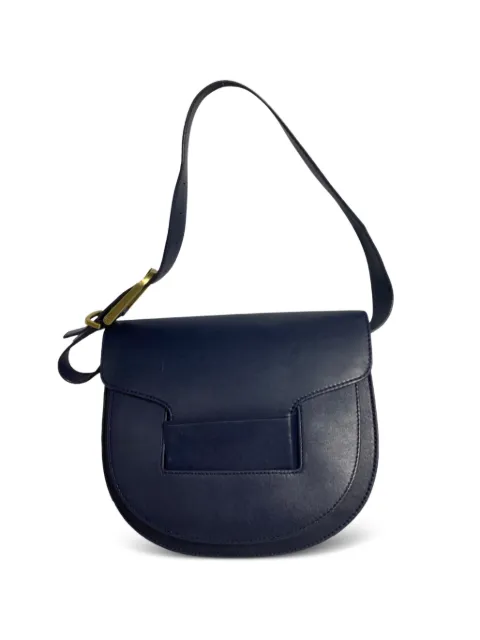 Tory Burch flap-top leather shoulder bag Blue NAPPUUSBA458752W