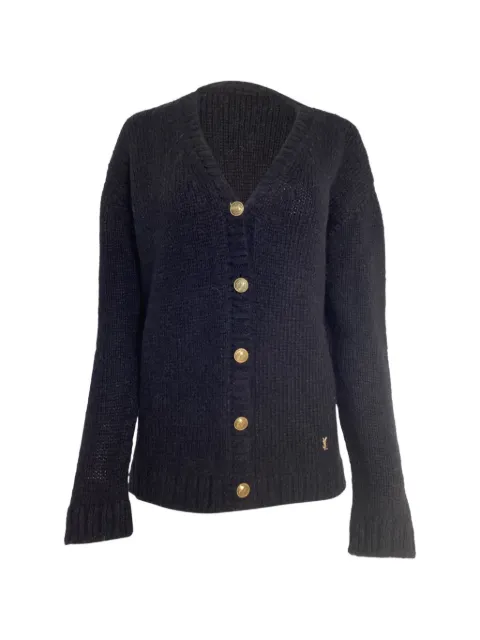 Saint Laurent Pre-Owned button-up cardigan Black TONPUUSCL458763W