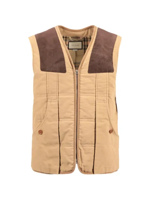 Gucci Pre-Owned zip-up gilet Neutrals 582751Z8AC8213548