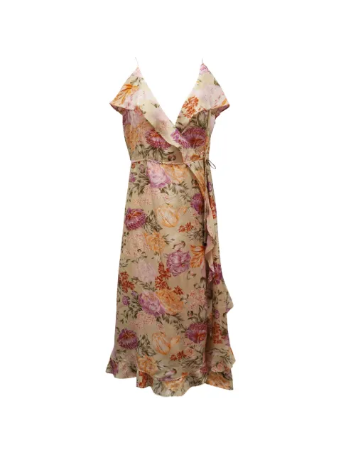 ZIMMERMANN wrap floral-print maxi dress Neutrals NAPPUGBCL094085W