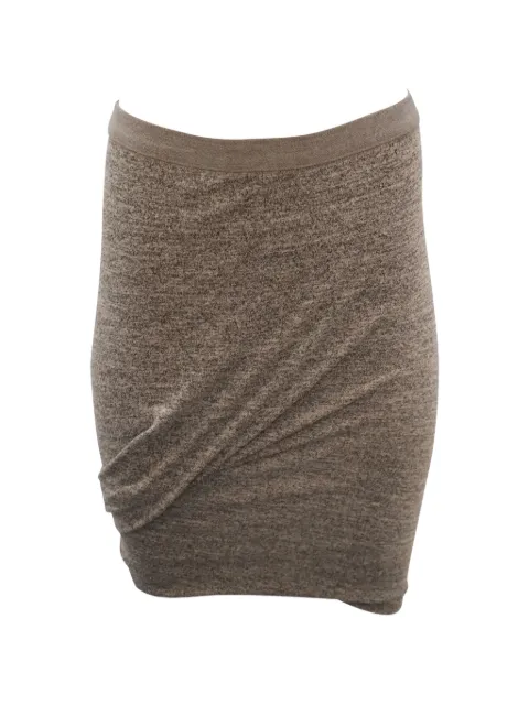 Pre-Owned Alexander Wang draped mini skirt Grey NAPPUGBCL101682W