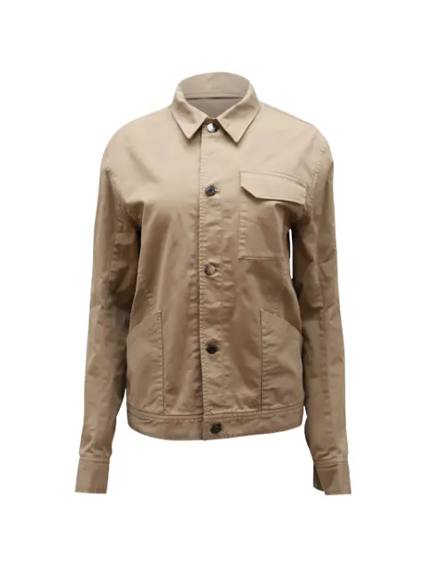Helmut Lang Pre-Owned patch-pocket shirt jacket Neutrals MRPPUGBCL112589M