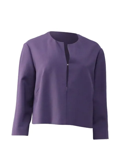BOSS Jileky collarless blazer Purple GILTPUUSCL611837W