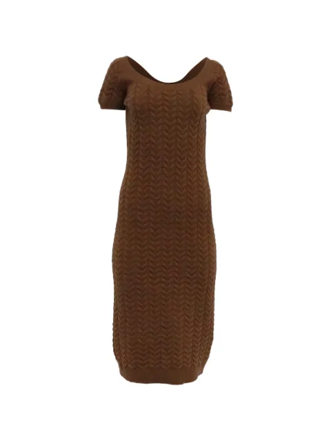 Max Mara Caramba knitted midi dress Brown TONPUUSCL557048W