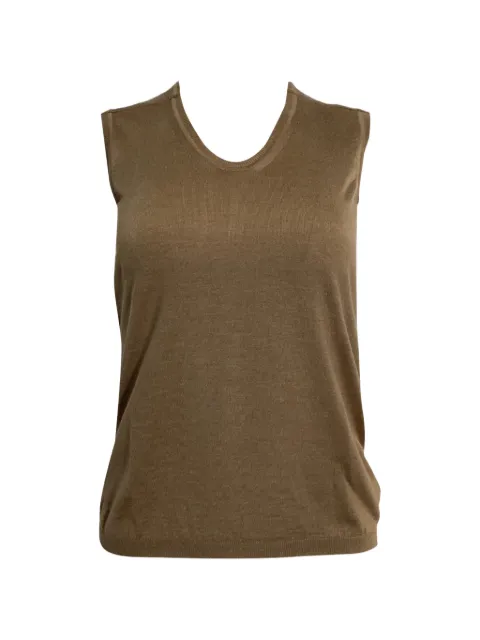 Saint Laurent Pre-Owned knitted top Brown TONPUUSCL458761W