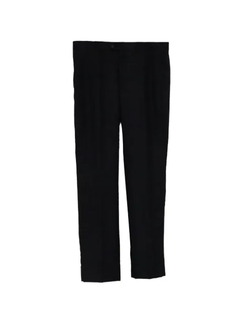 Saint Laurent Pre-Owned wool trousers Black GILTPUUSCL586312M