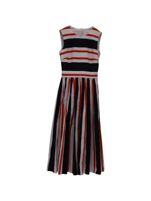 Dolce & Gabbana Pre-Owned striped midi dress White NAPPUUSCL534491W