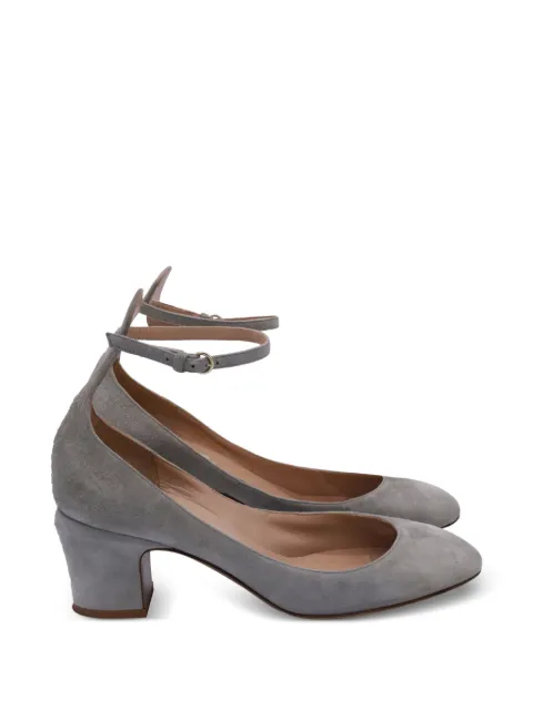Valentino Garavani Pre-Owned Tango suede ankle-strap pumps Grey NAPPUUSSH503783W