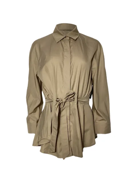 Max Mara belted cotton shirt Neutrals NAPPUUSCL459041W