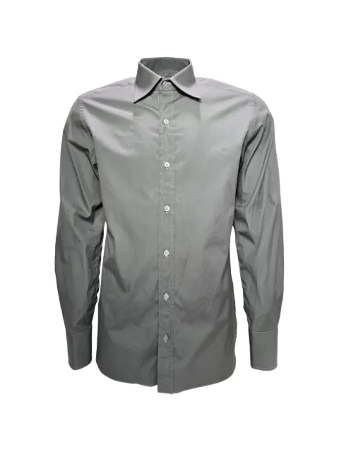 Tom Ford Vintage button-fastening long-sleeve shirt Grey MRPPUUSCL420439M