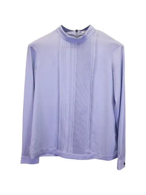 BOSS pleated-detail blouse Blue NAPPUUSCL369294W