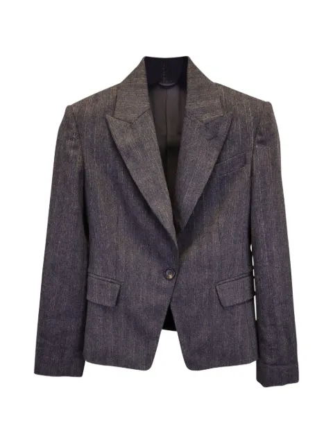 Brunello Cucinelli Vintage single-breasted blazer Grey NAPPUUSCL369707W