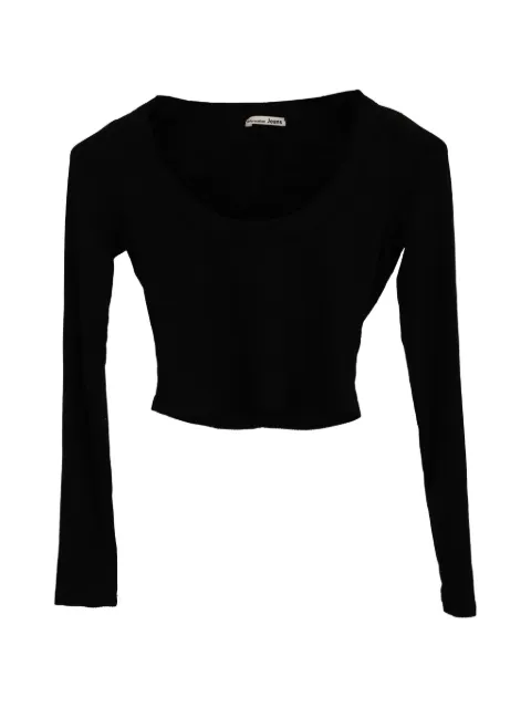 Reformation long-sleeve top Black NAPPUUSCL388305W