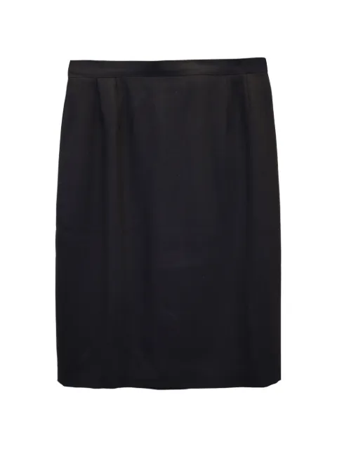 Giorgio Armani Pre-Owned Le Collezioni skirt Black NAPPUGBCL293079W