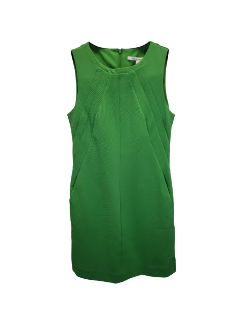 Diane Von Furstenberg Vintage round-neck mini dress Green NAPPUUSCL369164W
