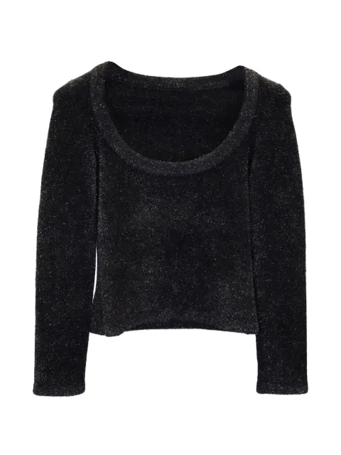 Alaïa Pre-Owned scoop-neck long-sleeve sweater Black NAPPUGBCL301871W