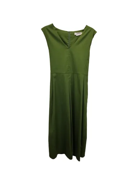 Max Mara V-neck midi dress Green NAPPUUSCL368078W