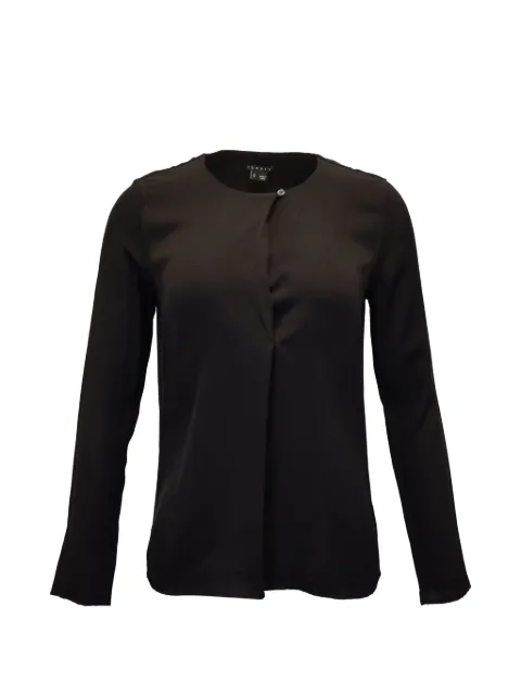 Theory silk long-sleeves blouse Black TONPUGBCL324619W