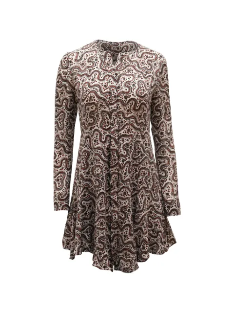 A.L.C. paisley-pattern mini dress Neutrals NAPPUGBCL128878W