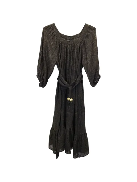 Lisa Marie Fernandez shimmering belted jumpsuit Black NAPPUGBCL259167W