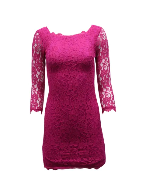 Diane Von Furstenberg Vintage Zarita lace dress Pink NAPPUGBCL157477W