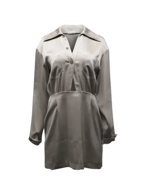 Nanushka 2001 cutout shirt dress Grey NAPPUGBCL176160W
