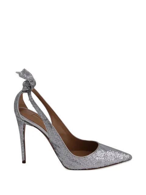 Aquazzura sequined pumps Silver TONPUGBSH156622W