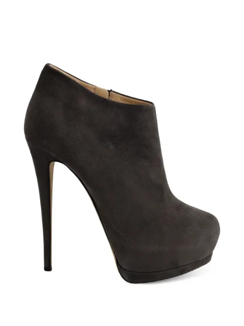 Giambattista Valli Vintage platform-heel boots Grey NAPPUGBSH209719W