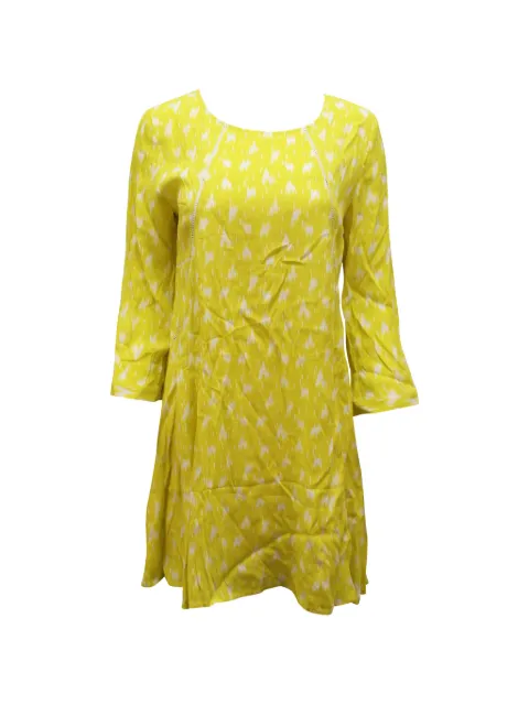 Ba&Sh Stacy ikat print dress Yellow NAPPUGBCL093852W