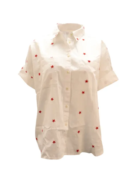 Madewell embroidered-star short-sleeves shirt White NAPPUGBCL099892W