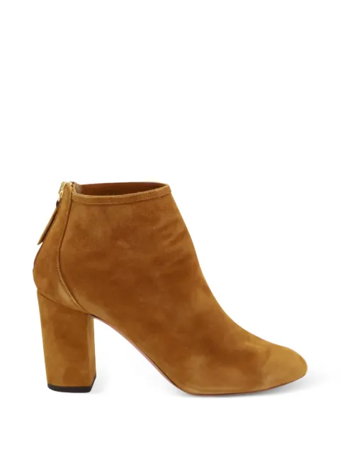 Aquazzura suede side-zip ankle boots Brown NAPPUGBSH100506W