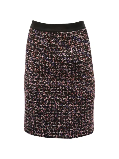 Giambattista Valli Vintage tweed elasticated-waist midi skirt Black NAPPUGBCL121492W