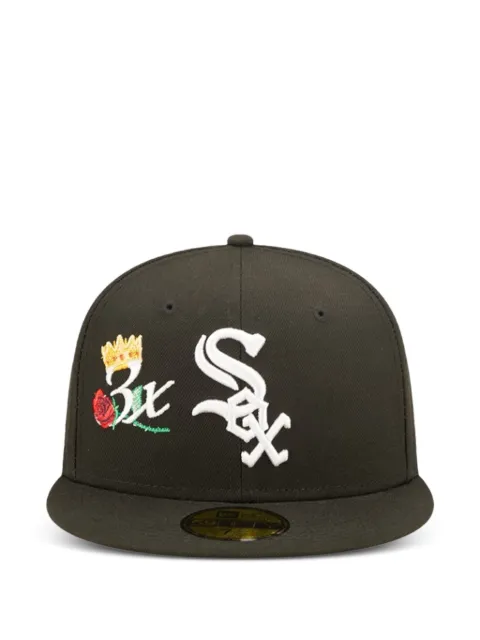 NEW ERA CAP x MLB Chicago Sox Crown 3X Champs 59FIFTY fitted hat Black 60243491