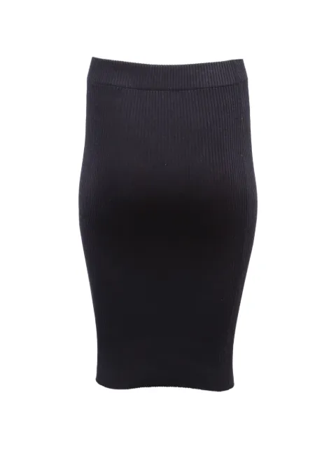 Vince ribbed elasticated-waistband midi skirt Blue NAPPUGBCL102132W