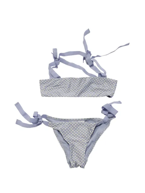 ZIMMERMANN polka-dot tie bikini Blue NAPPUGBCL095968W