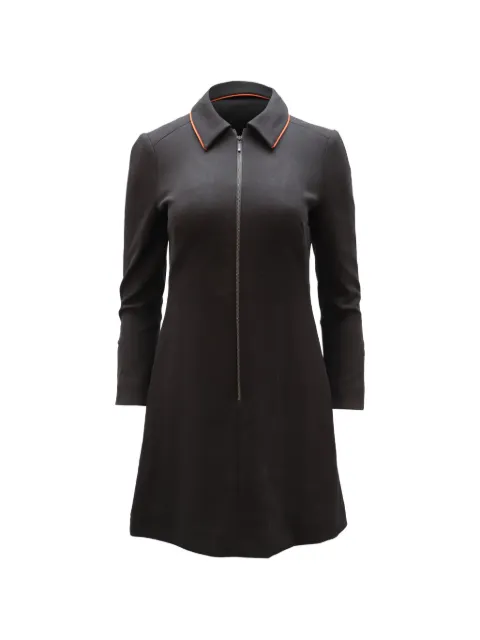 Cefinn zip front midi dress Black NAPPUGBCL100054W