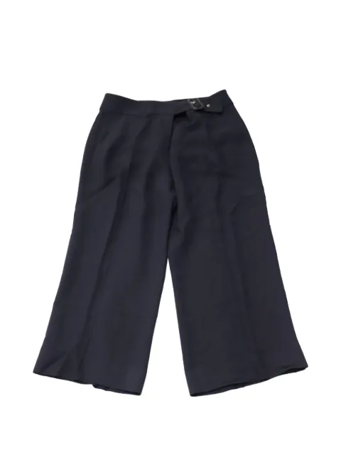 A.L.C. Buckle high-waist trousers Blue NAPPUGBCL121491W