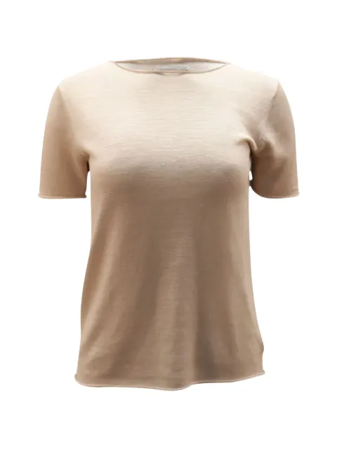 Theory rolled-edges T-shirt Neutrals NAPPUGBCL106518W