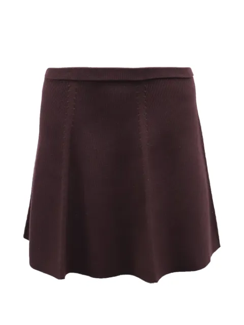 Theory high-waisted ribbed a-line skirt Brown TONPUGBCL206449W